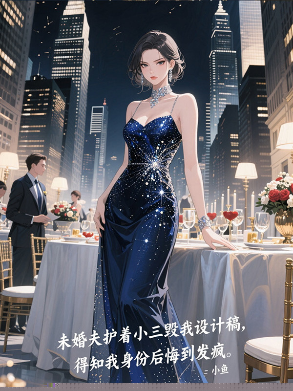未婚夫护着小三毁我设计稿，得知我身份后悔到发疯