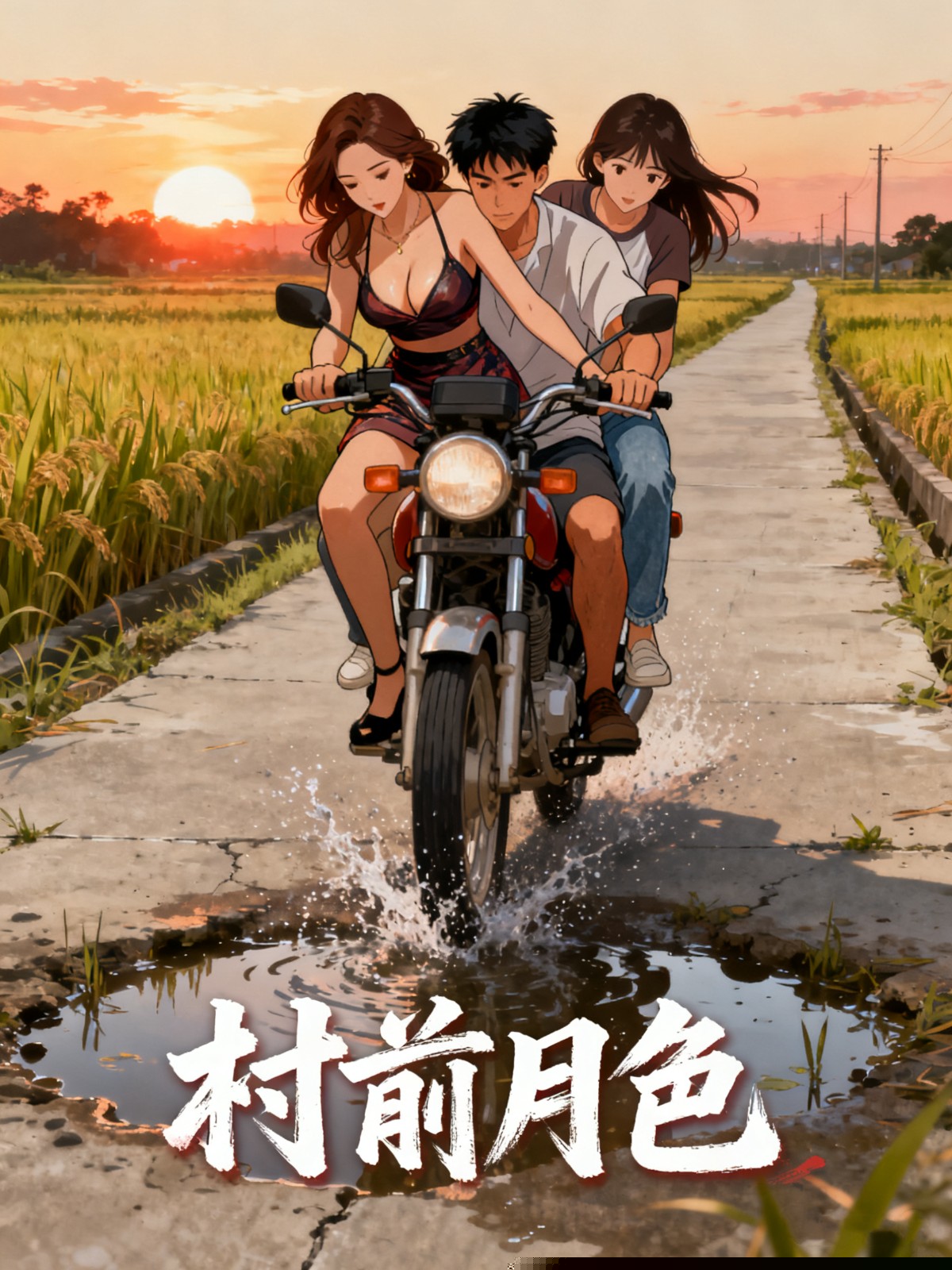 村前月色