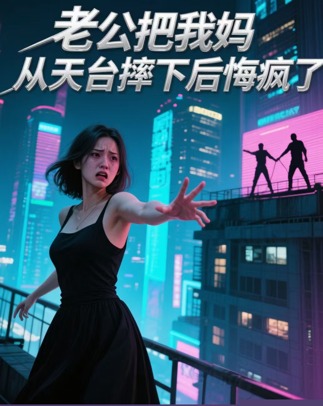 老公把我妈从天台摔下后悔疯了